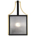 Wall Lantern Nuvo 60-8502 Holden - Medium Outdoor Lantern - Gold and Black Finish - Clear Glass Nuvo