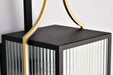 Wall Lantern Nuvo 60-8502 Holden - Medium Outdoor Lantern - Gold and Black Finish - Clear Glass Nuvo
