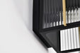 Wall Lantern Nuvo 60-8502 Holden - Medium Outdoor Lantern - Gold and Black Finish - Clear Glass Nuvo
