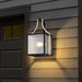 Wall Lantern Nuvo 60-8502 Holden - Medium Outdoor Lantern - Gold and Black Finish - Clear Glass Nuvo
