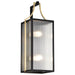 Wall Lantern Nuvo 60-8503 Holden - Large Outdoor Lantern - Gold and Black Finish - Clear Glass Nuvo