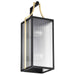 Wall Lantern Nuvo 60-8503 Holden - Large Outdoor Lantern - Gold and Black Finish - Clear Glass Nuvo