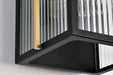 Wall Lantern Nuvo 60-8503 Holden - Large Outdoor Lantern - Gold and Black Finish - Clear Glass Nuvo