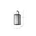 Wall Lantern Nuvo 60-8503 Holden - Large Outdoor Lantern - Gold and Black Finish - Clear Glass Nuvo