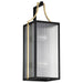Wall Lantern Nuvo 60-8503 Holden - Large Outdoor Lantern - Gold and Black Finish - Clear Glass Nuvo