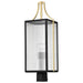 Post Lantern Nuvo 60-8504 Holden - Outdoor Post Lantern - Gold and Black Finish - Clear Glass Nuvo