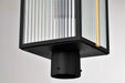 Post Lantern Nuvo 60-8504 Holden - Outdoor Post Lantern - Gold and Black Finish - Clear Glass Nuvo