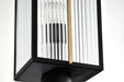 Post Lantern Nuvo 60-8504 Holden - Outdoor Post Lantern - Gold and Black Finish - Clear Glass Nuvo