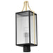 Post Lantern Nuvo 60-8504 Holden - Outdoor Post Lantern - Gold and Black Finish - Clear Glass Nuvo