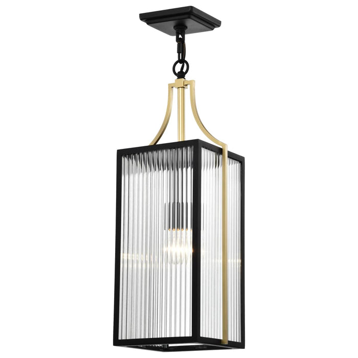 Pendant Nuvo 60-8505 Holden - Hanging Pendant - Gold and Black Finish - Clear Glass Nuvo