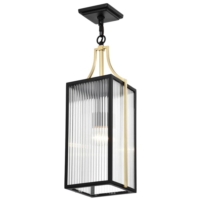 Pendant Nuvo 60-8505 Holden - Hanging Pendant - Gold and Black Finish - Clear Glass Nuvo