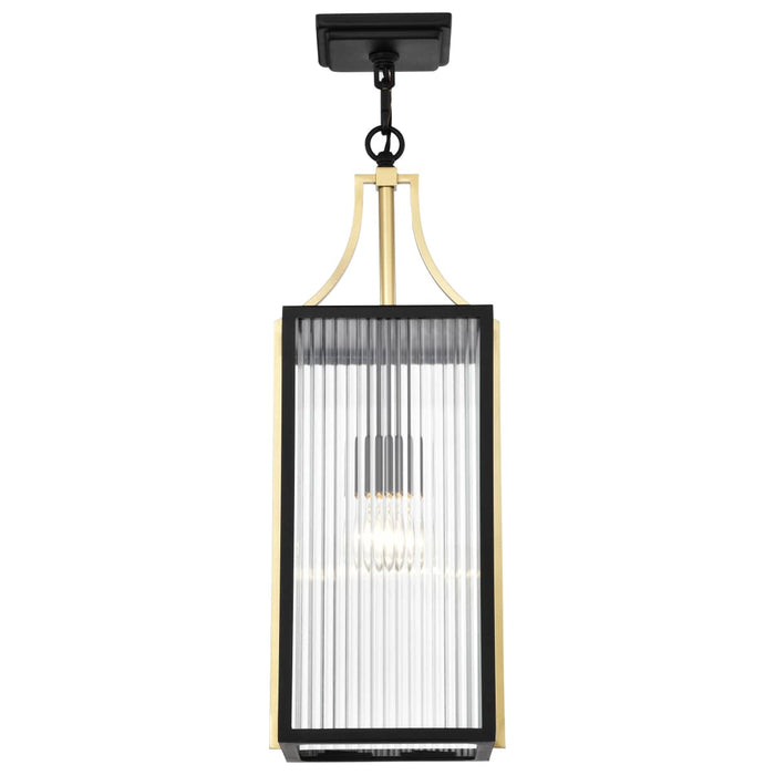 Pendant Nuvo 60-8505 Holden - Hanging Pendant - Gold and Black Finish - Clear Glass Nuvo