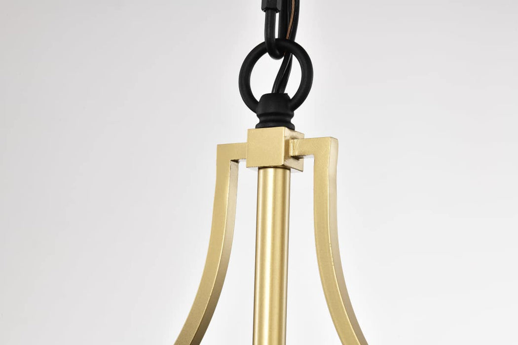 Pendant Nuvo 60-8505 Holden - Hanging Pendant - Gold and Black Finish - Clear Glass Nuvo