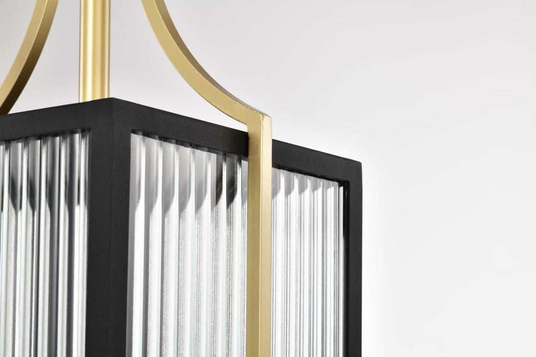 Pendant Nuvo 60-8505 Holden - Hanging Pendant - Gold and Black Finish - Clear Glass Nuvo