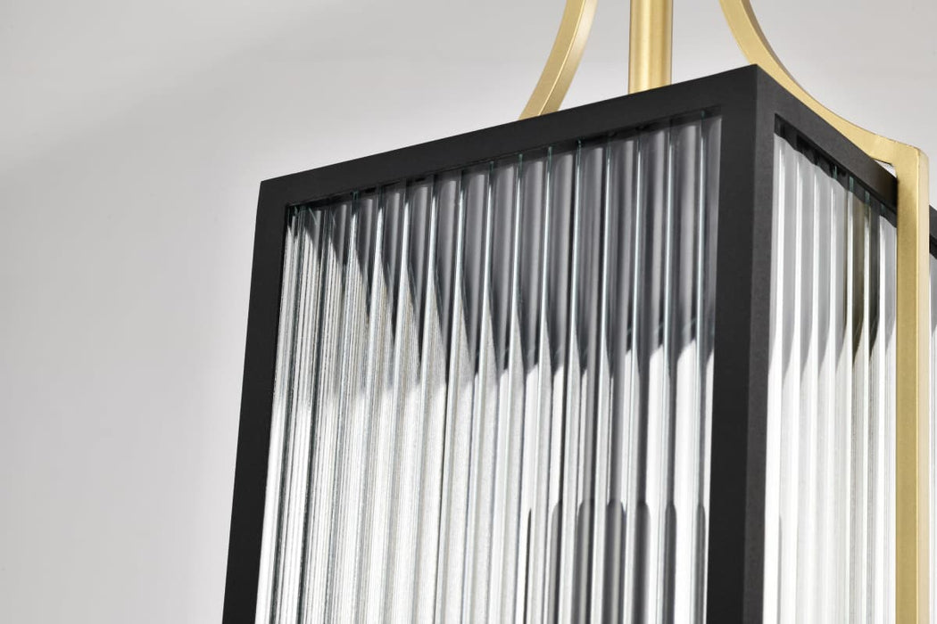 Pendant Nuvo 60-8505 Holden - Hanging Pendant - Gold and Black Finish - Clear Glass Nuvo