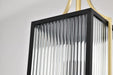 Pendant Nuvo 60-8505 Holden - Hanging Pendant - Gold and Black Finish - Clear Glass Nuvo