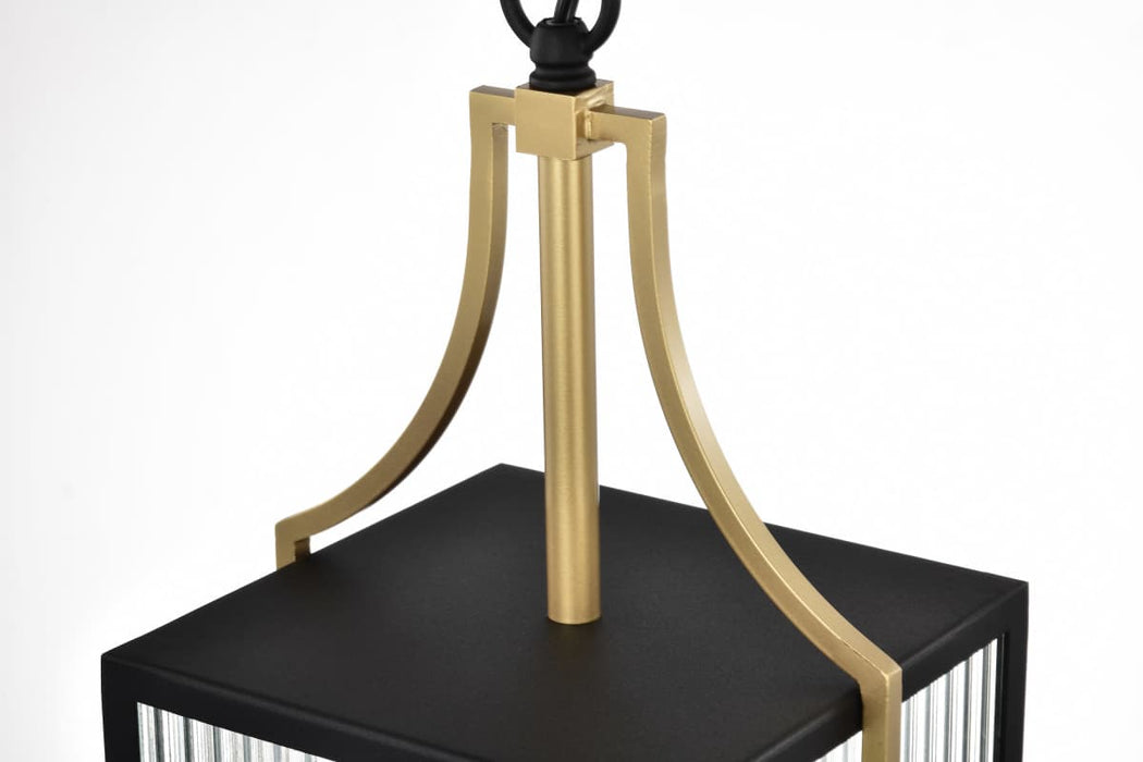 Pendant Nuvo 60-8505 Holden - Hanging Pendant - Gold and Black Finish - Clear Glass Nuvo