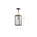 Pendant Nuvo 60-8505 Holden - Hanging Pendant - Gold and Black Finish - Clear Glass Nuvo
