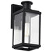 Wall Lantern Nuvo 60-8510 Luca - Small Outdoor Lantern - Sand Black Finish - Clear Beveled Glass Nuvo