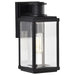 Wall Lantern Nuvo 60-8510 Luca - Small Outdoor Lantern - Sand Black Finish - Clear Beveled Glass Nuvo