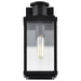 Wall Lantern Nuvo 60-8510 Luca - Small Outdoor Lantern - Sand Black Finish - Clear Beveled Glass Nuvo