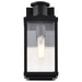 Wall Lantern Nuvo 60-8510 Luca - Small Outdoor Lantern - Sand Black Finish - Clear Beveled Glass Nuvo