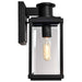 Wall Lantern Nuvo 60-8510 Luca - Small Outdoor Lantern - Sand Black Finish - Clear Beveled Glass Nuvo