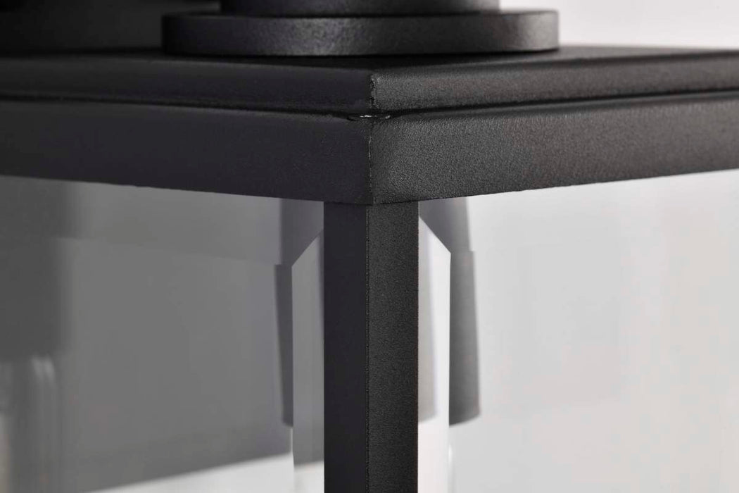 Wall Lantern Nuvo 60-8510 Luca - Small Outdoor Lantern - Sand Black Finish - Clear Beveled Glass Nuvo