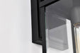 Wall Lantern Nuvo 60-8510 Luca - Small Outdoor Lantern - Sand Black Finish - Clear Beveled Glass Nuvo