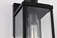 Wall Lantern Nuvo 60-8510 Luca - Small Outdoor Lantern - Sand Black Finish - Clear Beveled Glass Nuvo