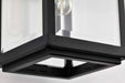 Wall Lantern Nuvo 60-8510 Luca - Small Outdoor Lantern - Sand Black Finish - Clear Beveled Glass Nuvo