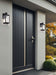 Wall Lantern Nuvo 60-8510 Luca - Small Outdoor Lantern - Sand Black Finish - Clear Beveled Glass Nuvo