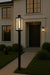 Wall Lantern Nuvo 60-8510 Luca - Small Outdoor Lantern - Sand Black Finish - Clear Beveled Glass Nuvo