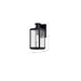 Wall Lantern Nuvo 60-8510 Luca - Small Outdoor Lantern - Sand Black Finish - Clear Beveled Glass Nuvo