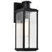 Wall Lantern Nuvo 60-8511 Luca - Medium Outdoor Lantern - Sand Black Finish - Clear Beveled Glass Nuvo