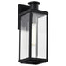 Wall Lantern Nuvo 60-8511 Luca - Medium Outdoor Lantern - Sand Black Finish - Clear Beveled Glass Nuvo
