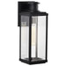Wall Lantern Nuvo 60-8511 Luca - Medium Outdoor Lantern - Sand Black Finish - Clear Beveled Glass Nuvo