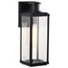 Wall Lantern Nuvo 60-8511 Luca - Medium Outdoor Lantern - Sand Black Finish - Clear Beveled Glass Nuvo