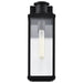 Wall Lantern Nuvo 60-8511 Luca - Medium Outdoor Lantern - Sand Black Finish - Clear Beveled Glass Nuvo