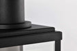 Wall Lantern Nuvo 60-8511 Luca - Medium Outdoor Lantern - Sand Black Finish - Clear Beveled Glass Nuvo
