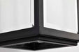 Wall Lantern Nuvo 60-8511 Luca - Medium Outdoor Lantern - Sand Black Finish - Clear Beveled Glass Nuvo
