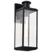 Wall Lantern Nuvo 60-8512 Luca - Large Outdoor Lantern - Sand Black Finish - Clear Beveled Glass Nuvo