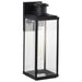 Wall Lantern Nuvo 60-8512 Luca - Large Outdoor Lantern - Sand Black Finish - Clear Beveled Glass Nuvo