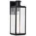 Wall Lantern Nuvo 60-8512 Luca - Large Outdoor Lantern - Sand Black Finish - Clear Beveled Glass Nuvo