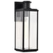 Wall Lantern Nuvo 60-8512 Luca - Large Outdoor Lantern - Sand Black Finish - Clear Beveled Glass Nuvo