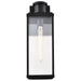 Wall Lantern Nuvo 60-8512 Luca - Large Outdoor Lantern - Sand Black Finish - Clear Beveled Glass Nuvo