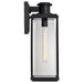 Wall Lantern Nuvo 60-8512 Luca - Large Outdoor Lantern - Sand Black Finish - Clear Beveled Glass Nuvo