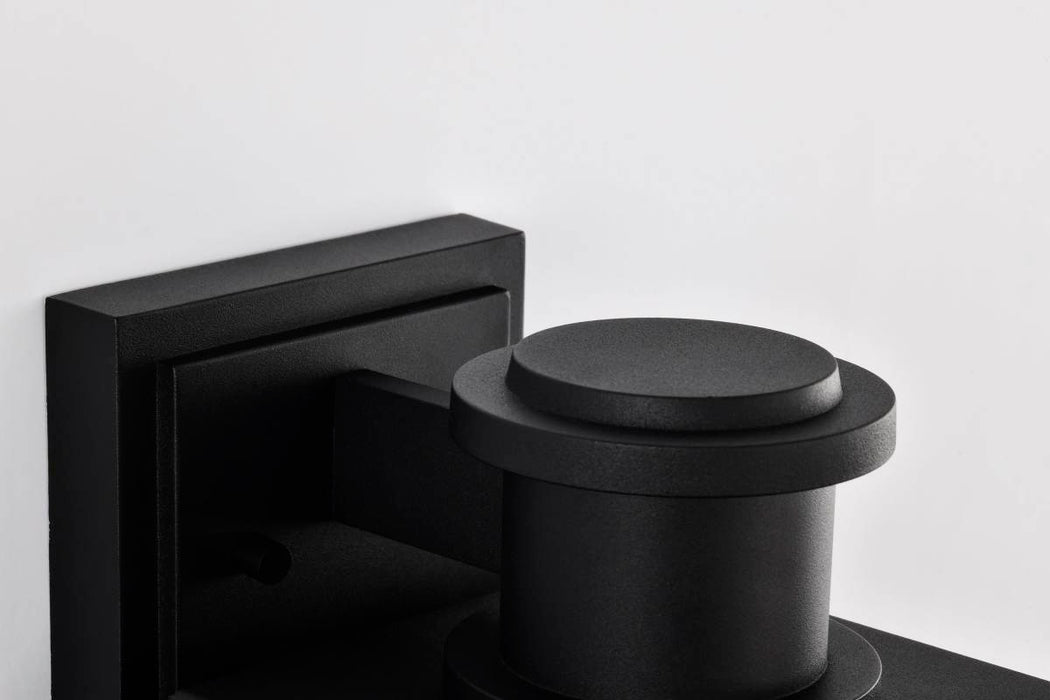 Wall Lantern Nuvo 60-8512 Luca - Large Outdoor Lantern - Sand Black Finish - Clear Beveled Glass Nuvo