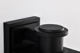 Wall Lantern Nuvo 60-8512 Luca - Large Outdoor Lantern - Sand Black Finish - Clear Beveled Glass Nuvo