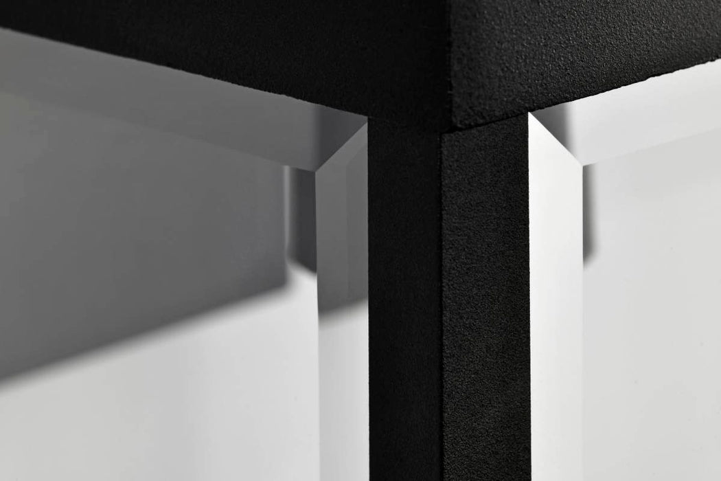 Wall Lantern Nuvo 60-8512 Luca - Large Outdoor Lantern - Sand Black Finish - Clear Beveled Glass Nuvo